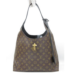 Louis Vuitton Monogram Flower Hobo Black Shoulder Bag